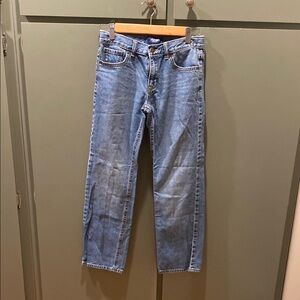 Old Navy boys straight leg Blue Denim Jeans. Elastic waist adjustments.